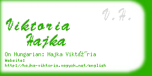 viktoria hajka business card